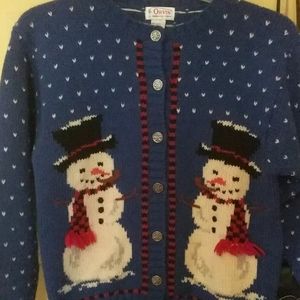 Adorable winter sweater. Made by Orvis size large.